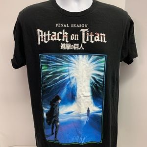 Attack on Titan The Final Season Eren Yeager and Ymir Fritz shirt Size Large
